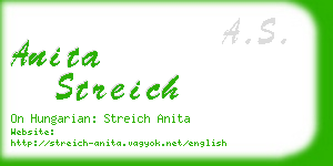 anita streich business card